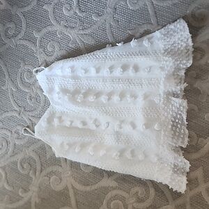 Shein poplin white mini dress size medium